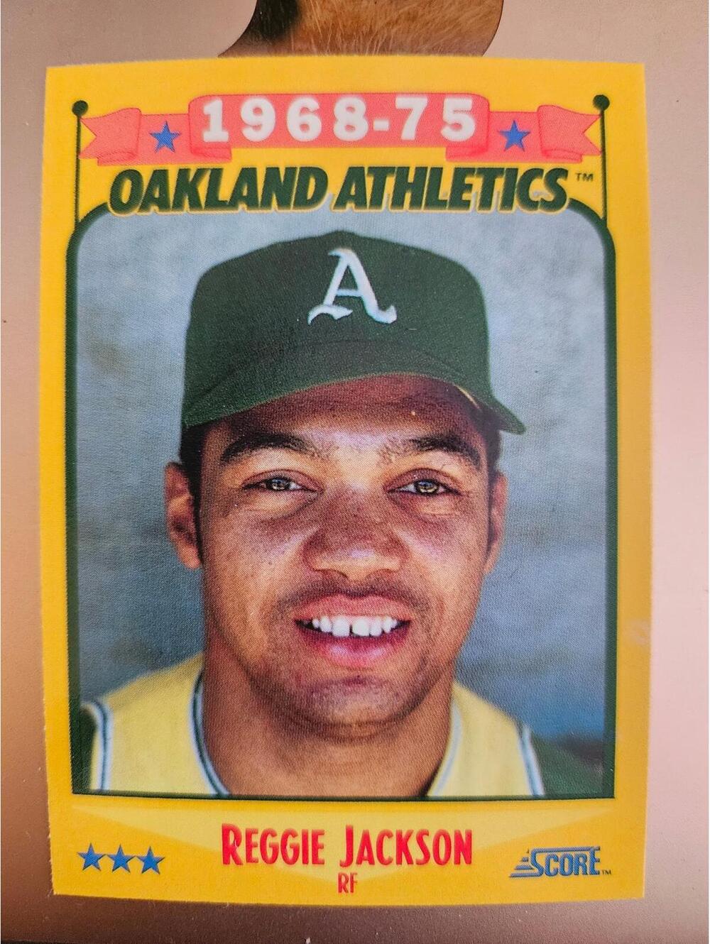 Salute to Reggie Jackson 68-75 - 1988 Score #500 - RAW Mint